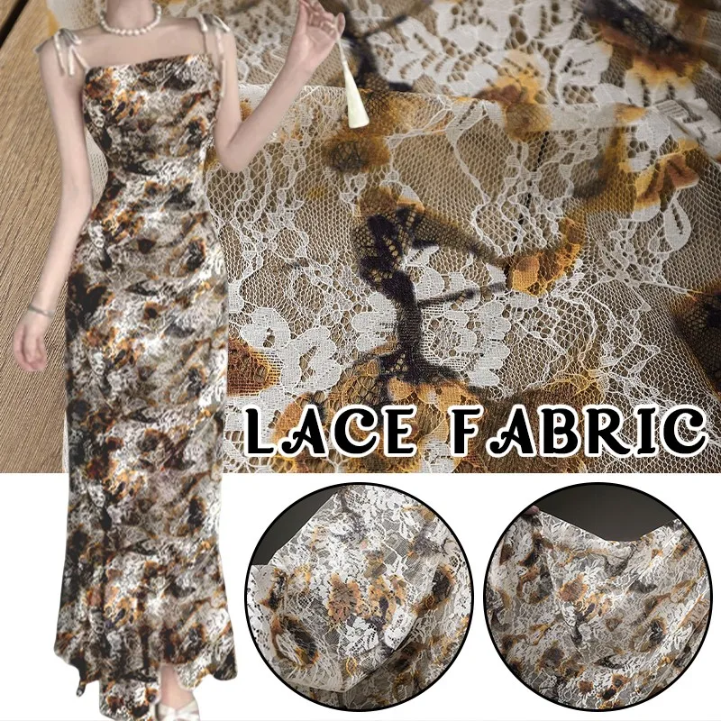 Sewing Batik Fabric - 50 سنتيمتر الرجعية الفرنسية الدانتيل طباعة