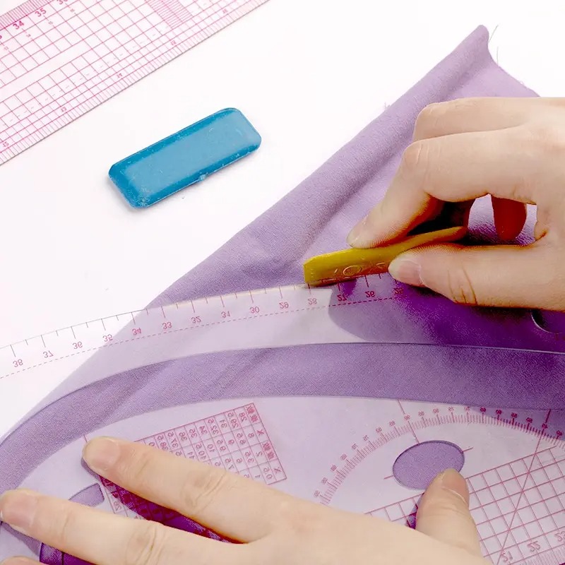 6 قطعة مسطرة منحنية فرنسية مسط - مراجعة Sewing Gauge Ruler وسعره